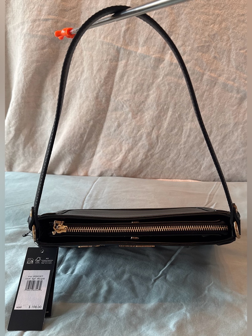 Karl Lagerfeld Paris Embellished Leather Shoulder Bag - NWT | Karl & Choupette - Picture 6 of 12